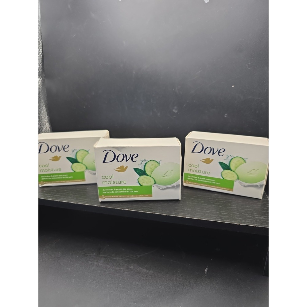 3 Bars of Dove Cucumber and Green Tea Beauty Bar Soap 3.75 Oz Each